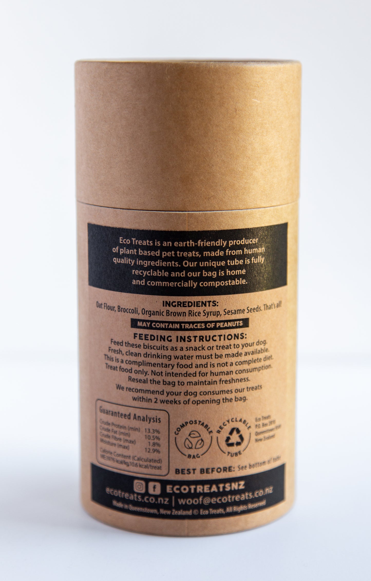 Broccoli, Sesame & Organic Brown Rice Syrup - 犬用ビスケット