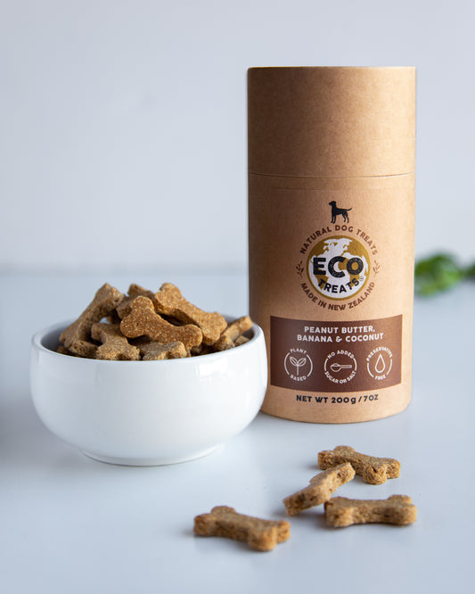 ECO TREATS® Peanut Butter, Banana & Coconut - Dog Treats